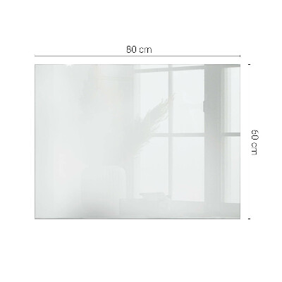 Plateau en verre décoratif avec impression Blanc pur