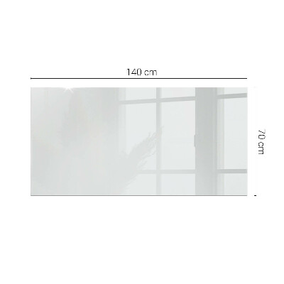 Plateau en verre décoratif avec impression Blanc pur