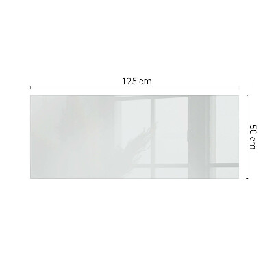 Plateau en verre décoratif avec impression Blanc pur