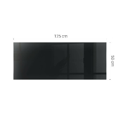 Plateau en verre rectangulaire avec impression Noir uniforme élégant