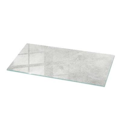 Plateau en verre rectangulaire avec impression Rayures sur surface en béton