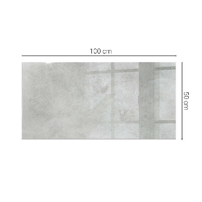 Plateau en verre rectangulaire avec impression Rayures sur surface en béton
