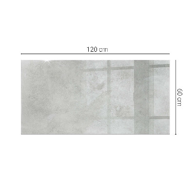 Plateau en verre rectangulaire avec impression Rayures sur surface en béton
