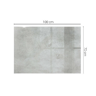 Plateau en verre rectangulaire avec impression Rayures sur surface en béton
