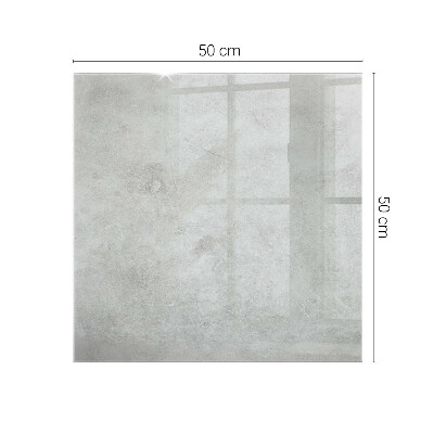 Plateau en verre rectangulaire avec impression Rayures sur surface en béton