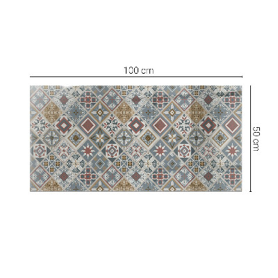 Plateau en verre décoratif avec impression Mosaïques décoratives avec détails