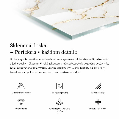 Plateau en verre décoratif avec impression Mosaïques décoratives avec détails