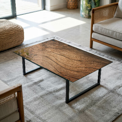 Plateau en verre rectangulaire Motif forestier élégant