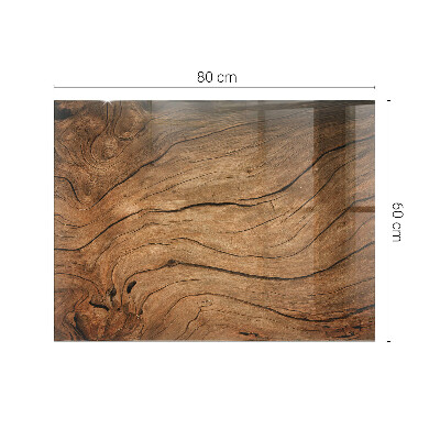 Plateau en verre rectangulaire Motif forestier élégant