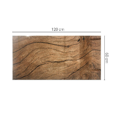 Plateau en verre rectangulaire Motif forestier élégant