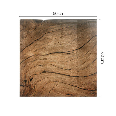 Plateau en verre rectangulaire Motif forestier élégant