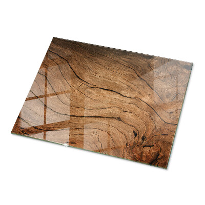 Plateau en verre rectangulaire Motif forestier élégant