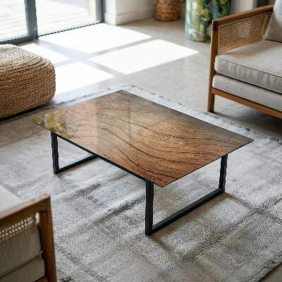 Plateau en verre rectangulaire Motif forestier élégant