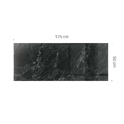 Plateau en verre rectangulaire avec impression Marbre avec veines délicates