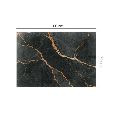 Plateau en verre rectangulaire Veines marbrées dans le design