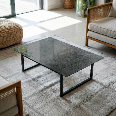 Plateau en verre décoratif avec impression Motif texture pierre