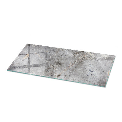 Plateau en verre rectangulaire Motif marbré élégant