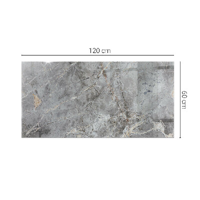 Plateau en verre rectangulaire Motif marbré élégant