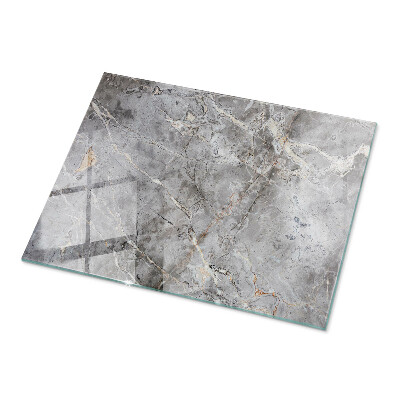 Plateau en verre rectangulaire Motif marbré élégant