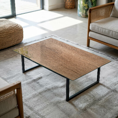 Plateau en verre décoratif avec impression Le charme du bois naturel