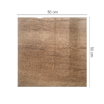 Plateau en verre décoratif avec impression Le charme du bois naturel