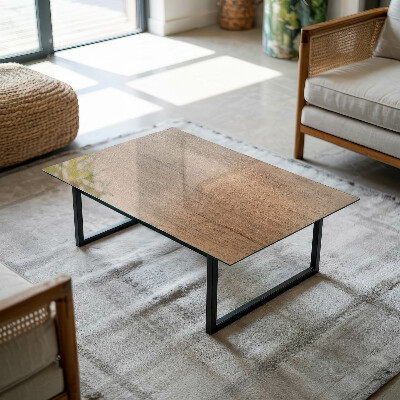 Plateau en verre décoratif avec impression Le charme du bois naturel