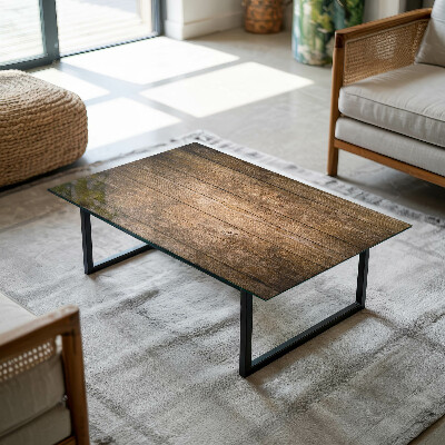 Plateau en verre rectangulaire La structure écologique du bois