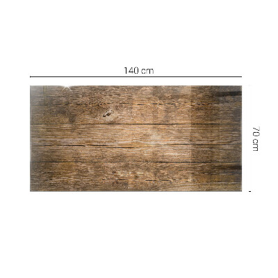 Plateau en verre rectangulaire La structure écologique du bois