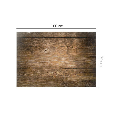 Plateau en verre rectangulaire La structure écologique du bois