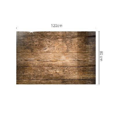 Plateau en verre rectangulaire La structure écologique du bois
