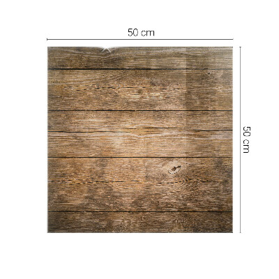 Plateau en verre rectangulaire La structure écologique du bois