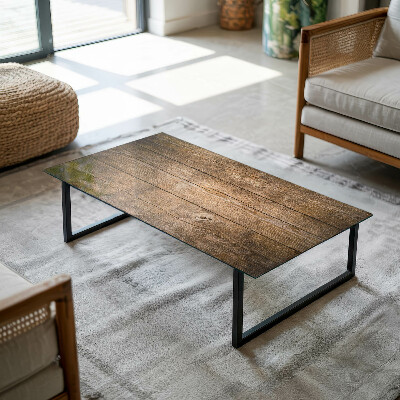 Plateau en verre rectangulaire La structure écologique du bois