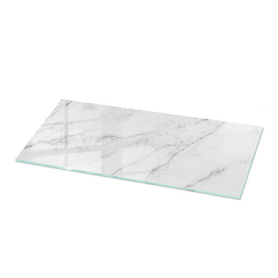 Plateau en verre rectangulaire avec impression Motif imitant le marbre
