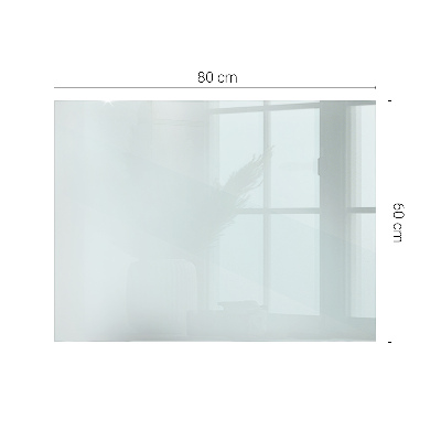 Plateau en verre rectangulaire transparent