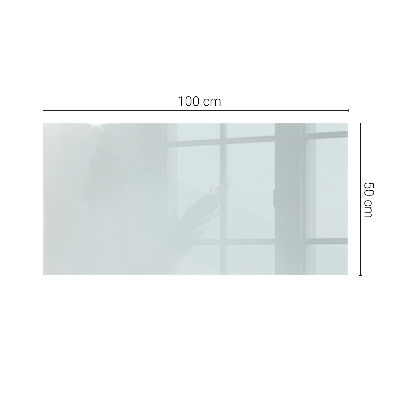 Plateau en verre rectangulaire transparent