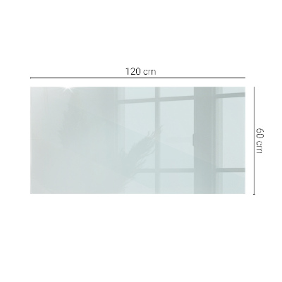 Plateau en verre rectangulaire transparent