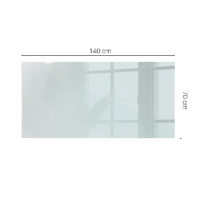 Plateau en verre rectangulaire transparent