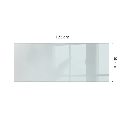 Plateau en verre rectangulaire transparent