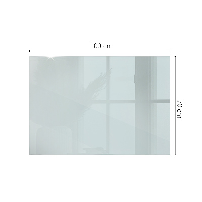 Plateau en verre rectangulaire transparent