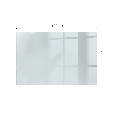 Plateau en verre rectangulaire transparent