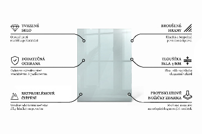 Plateau en verre rectangulaire transparent