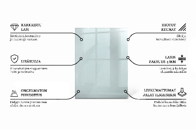 Plateau en verre rectangulaire transparent