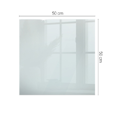 Plateau en verre rectangulaire transparent