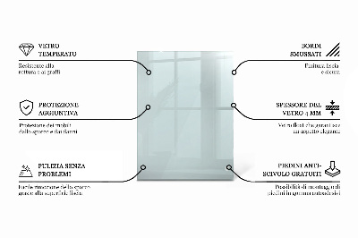 Plateau en verre rectangulaire transparent