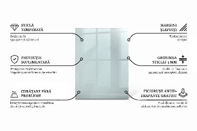 Plateau en verre rectangulaire transparent