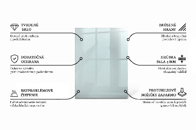 Plateau en verre rectangulaire transparent