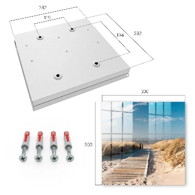Armoire à clés décorative Une plage tranquille