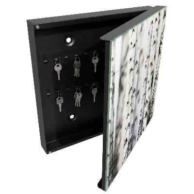 Armoire à clés décorative Troncs de bouleau