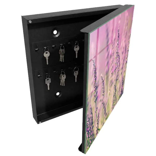 Armoire à clés décorative Jardin violet