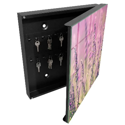 Armoire à clés décorative Jardin violet